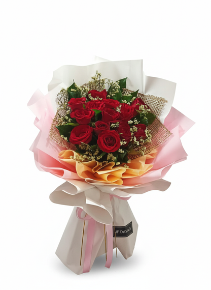 Classic Red Rose Valentine Bouquet 🌹