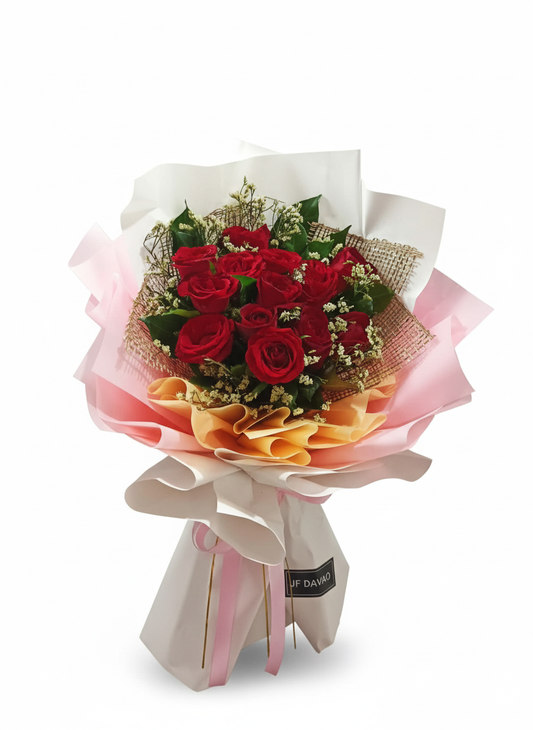 Classic Red Rose Valentine Bouquet 🌹