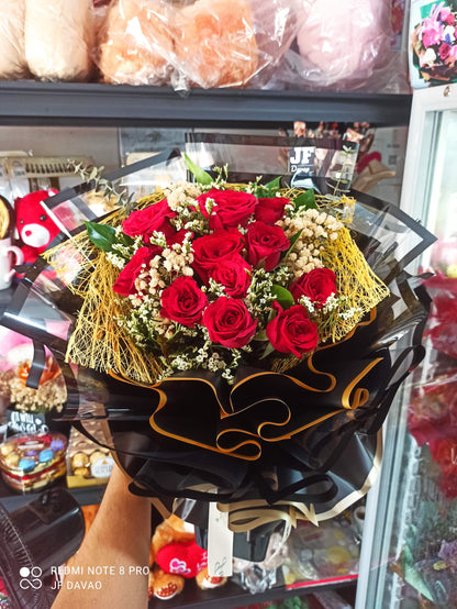 Classic Red Rose Valentine Bouquet 🌹